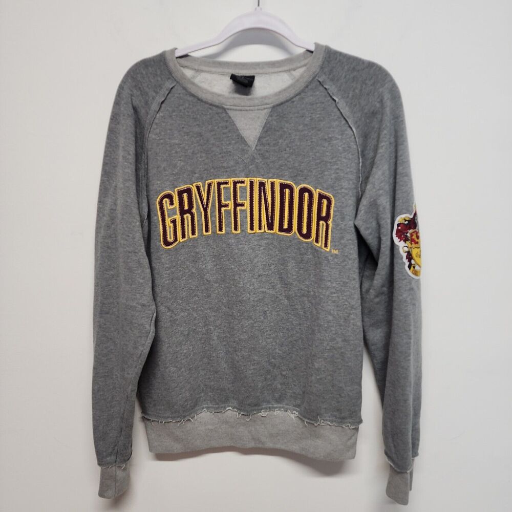 Universal Studios Womens Harry Potter Gryffindor Sweatshirt Size M Gray Pullover